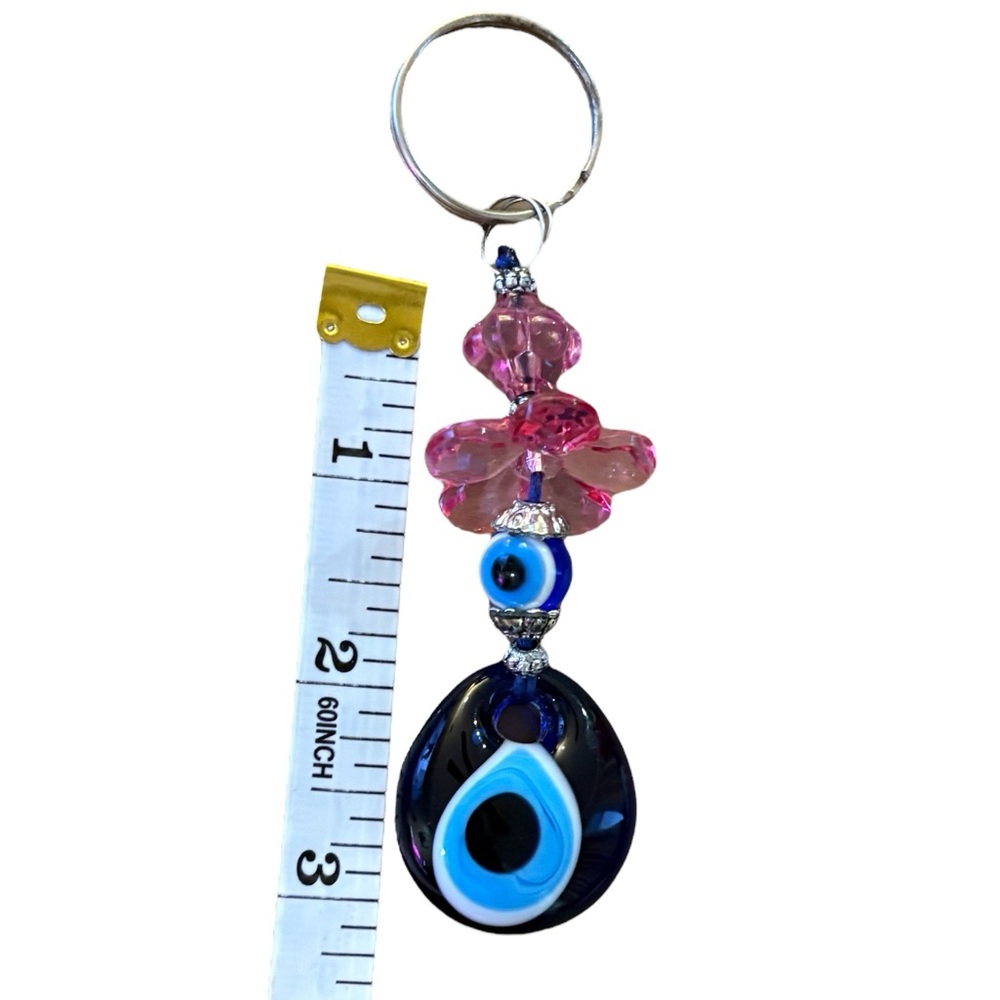 Blue Evil Eye Bag Charm - Picture 3 of 4